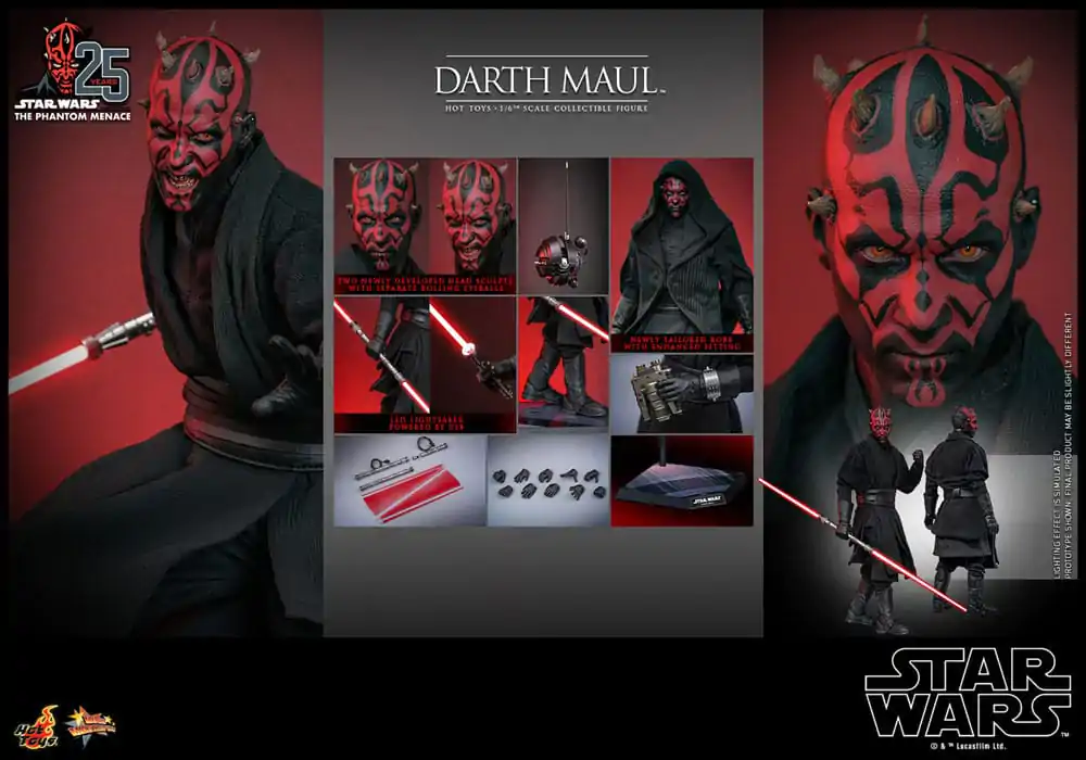 Star Wars Episode I Movie Masterpiece 1/6 Darth Maul akciófigura 29 cm termékfotó