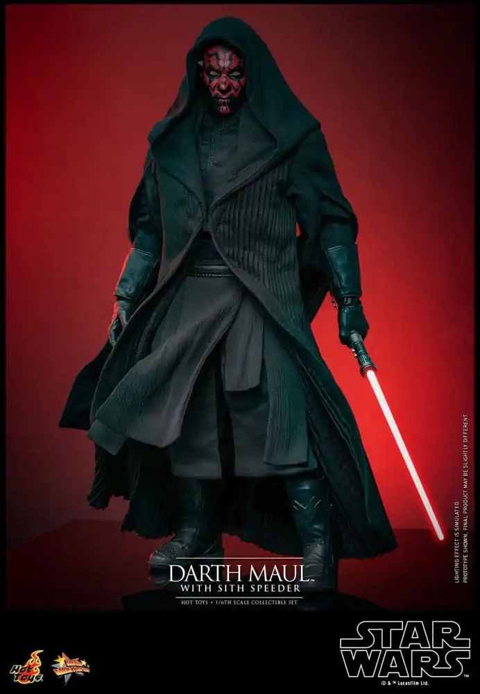 Star Wars Episode I Movie Masterpiece 1/6 Darth Maul with Sith Speeder akciófigura 29 cm termékfotó