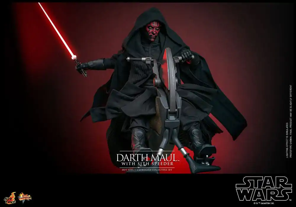 Star Wars Episode I Movie Masterpiece 1/6 Darth Maul with Sith Speeder akciófigura 29 cm termékfotó