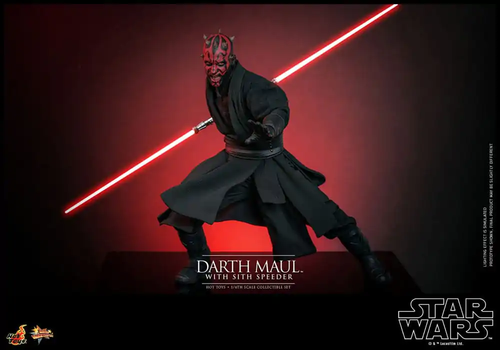 Star Wars Episode I Movie Masterpiece 1/6 Darth Maul with Sith Speeder akciófigura 29 cm termékfotó