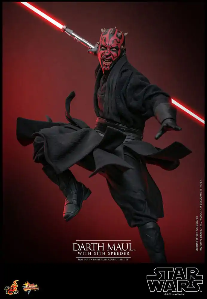 Star Wars Episode I Movie Masterpiece 1/6 Darth Maul with Sith Speeder akciófigura 29 cm termékfotó