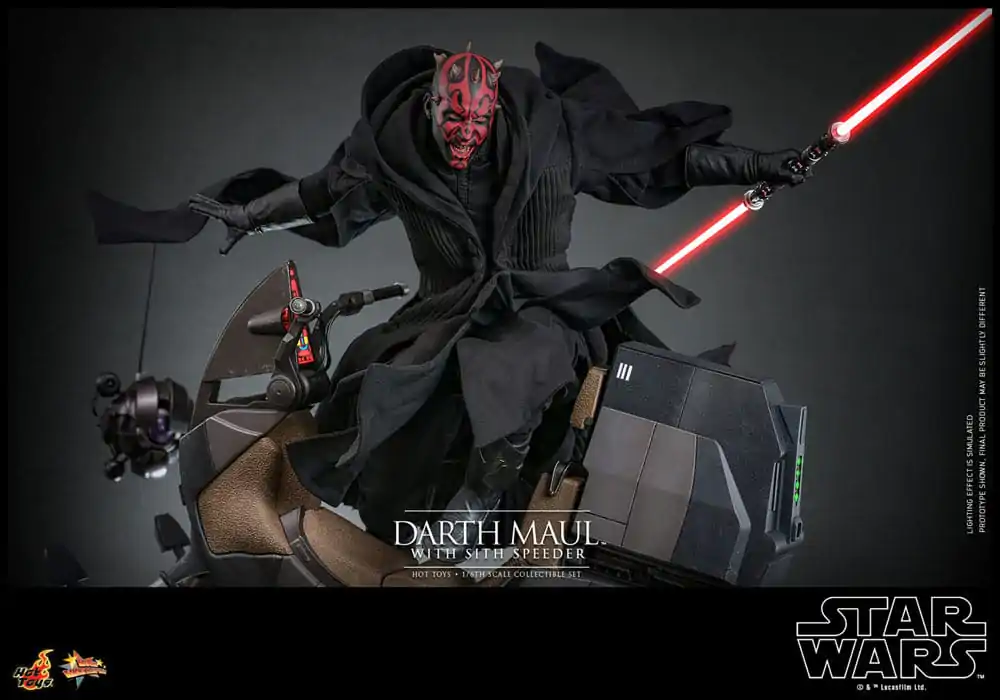 Star Wars Episode I Movie Masterpiece 1/6 Darth Maul with Sith Speeder akciófigura 29 cm termékfotó