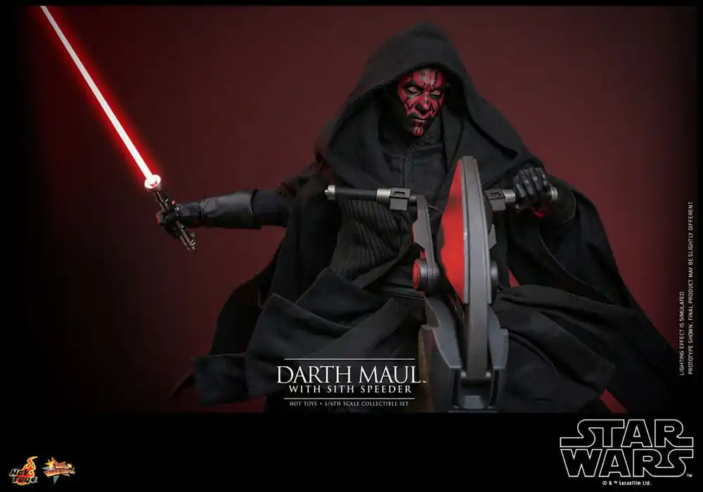 Star Wars Episode I Movie Masterpiece 1/6 Darth Maul with Sith Speeder akciófigura 29 cm termékfotó