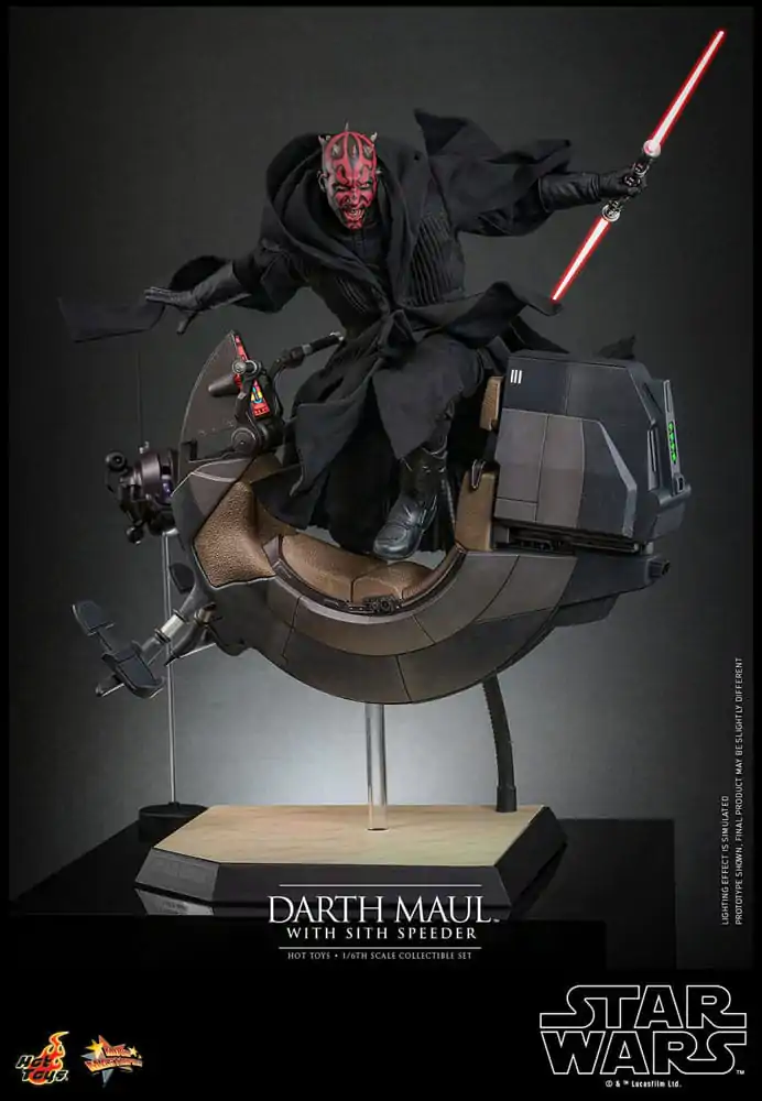 Star Wars Episode I Movie Masterpiece 1/6 Darth Maul with Sith Speeder akciófigura 29 cm termékfotó