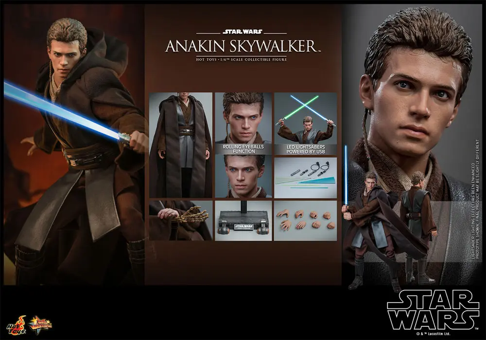 Star Wars: Episode II 1/6 Anakin Skywalker akciófigura 31 cm termékfotó