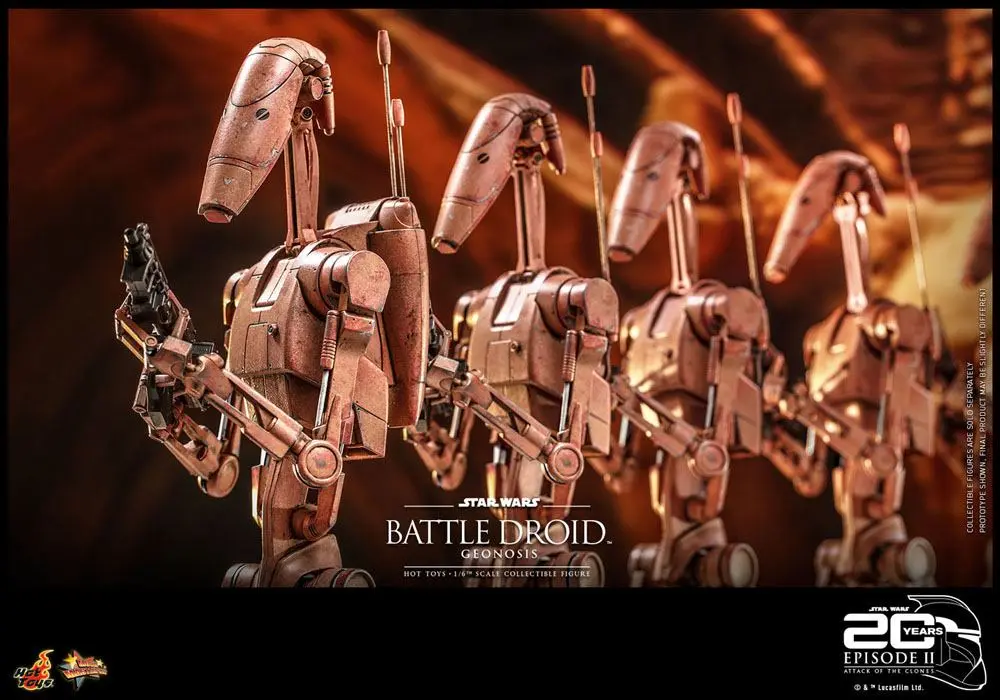 Star Wars: Episode II 1/6 Battle Droid (Geonosis) akciófigura 31 cm termékfotó
