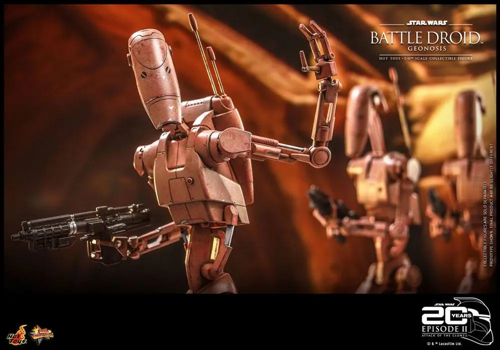 Star Wars: Episode II 1/6 Battle Droid (Geonosis) akciófigura 31 cm termékfotó