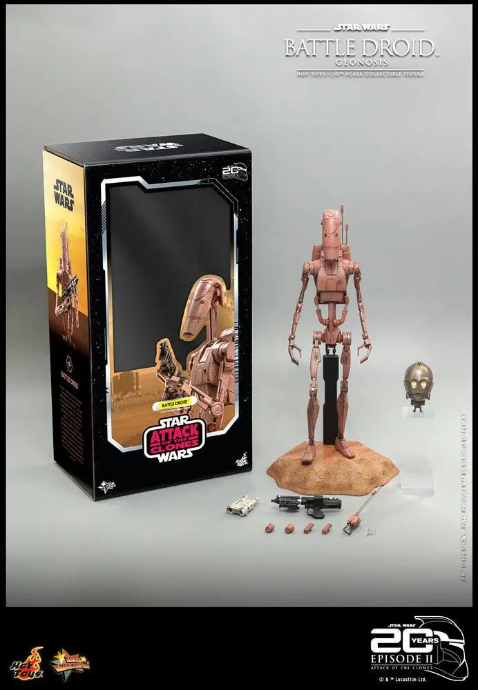 Star Wars: Episode II 1/6 Battle Droid (Geonosis) akciófigura 31 cm termékfotó