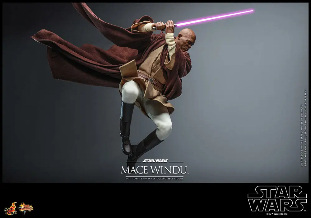 Star Wars: Episode II 1/6 Mace Windu akciófigura 32 cm termékfotó