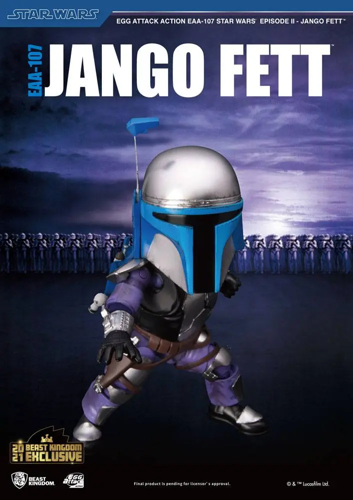 Star Wars Episode II Egg Attack  Jango Fett BK Exkluzív akciófigura 16 cm termékfotó