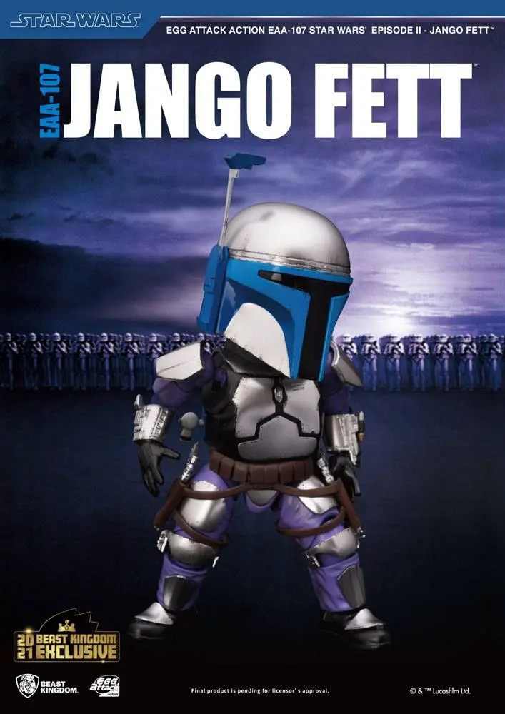 Star Wars Episode II Egg Attack  Jango Fett BK Exkluzív akciófigura 16 cm termékfotó