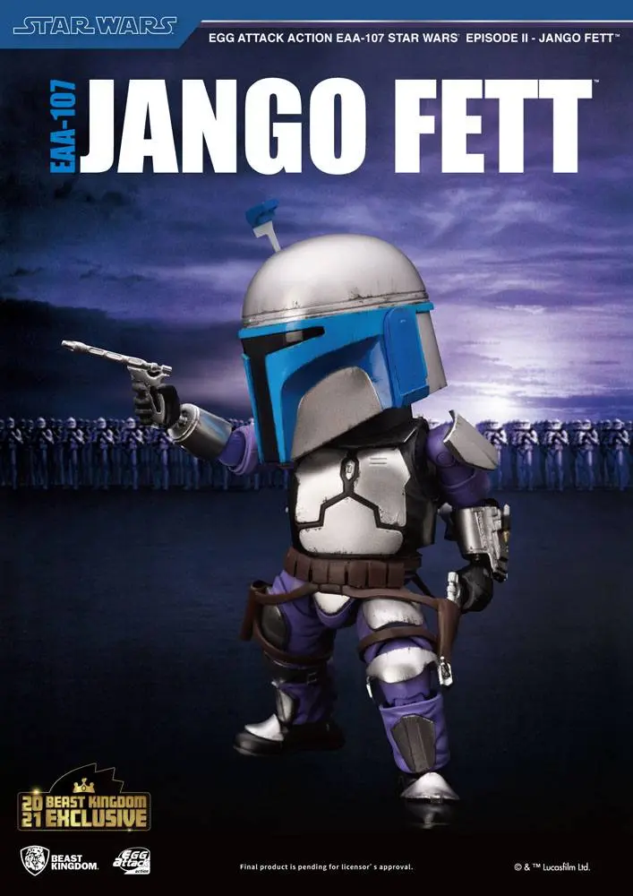 Star Wars Episode II Egg Attack  Jango Fett BK Exkluzív akciófigura 16 cm termékfotó