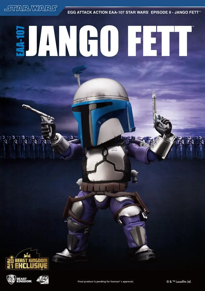 Star Wars Episode II Egg Attack  Jango Fett BK Exkluzív akciófigura 16 cm termékfotó