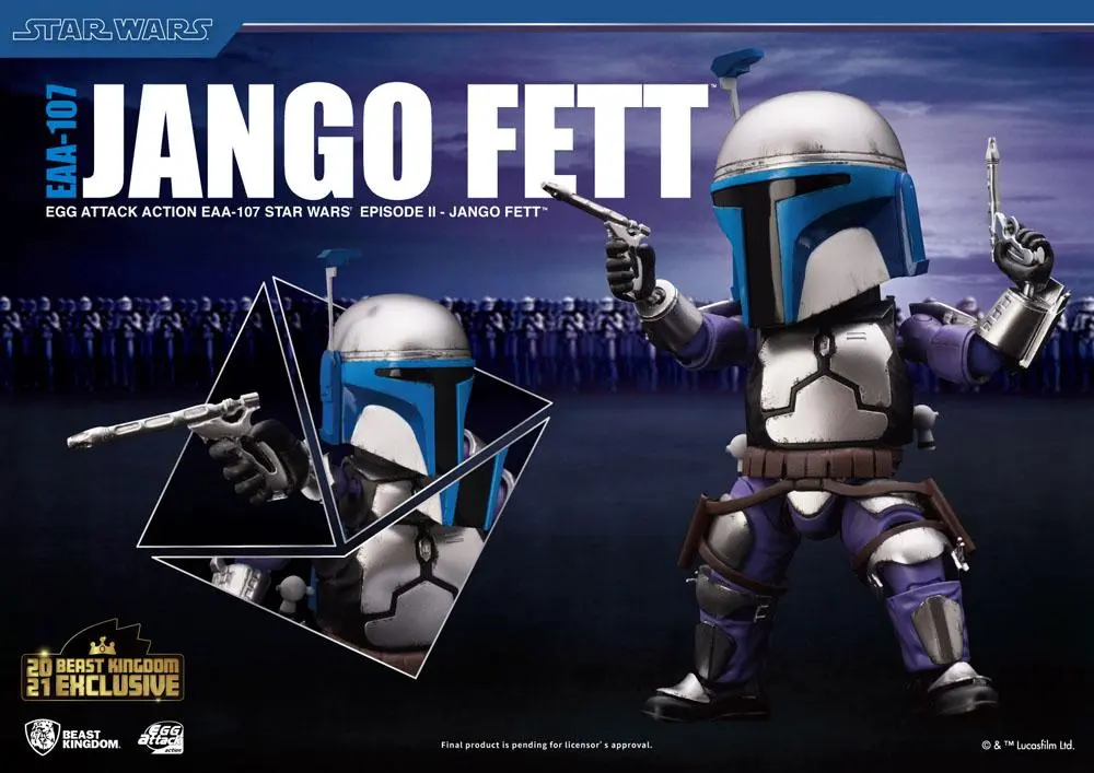 Star Wars Episode II Egg Attack  Jango Fett BK Exkluzív akciófigura 16 cm termékfotó