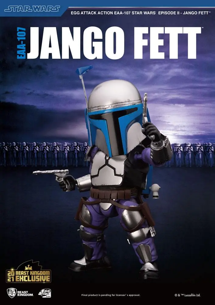 Star Wars Episode II Egg Attack  Jango Fett BK Exkluzív akciófigura 16 cm termékfotó