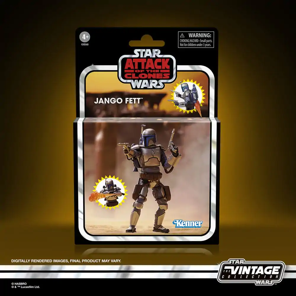 Star Wars Episode II Vintage Collection Jango Fett akciófigura 10 cm termékfotó