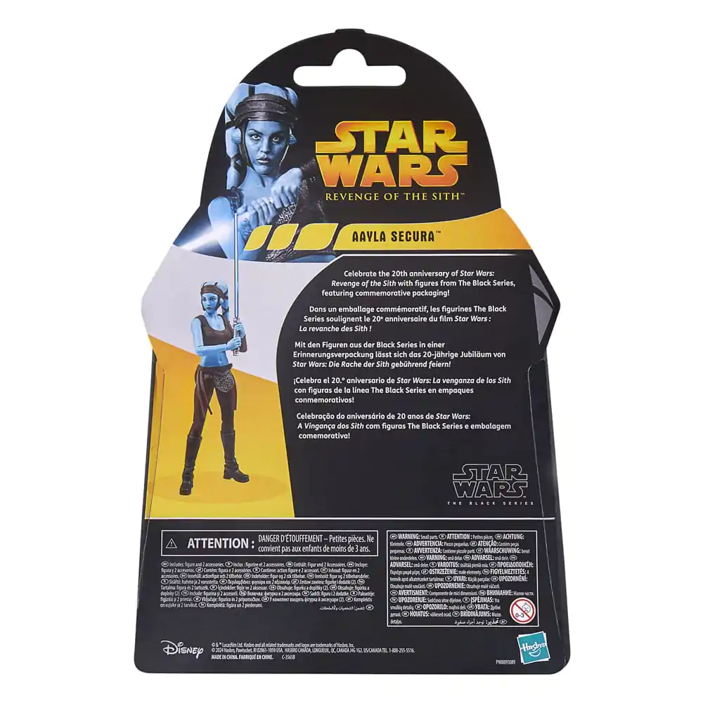 Star Wars Episode III Black Series 20th Anniversary Aayla Secura akciófigura 15 cm termékfotó