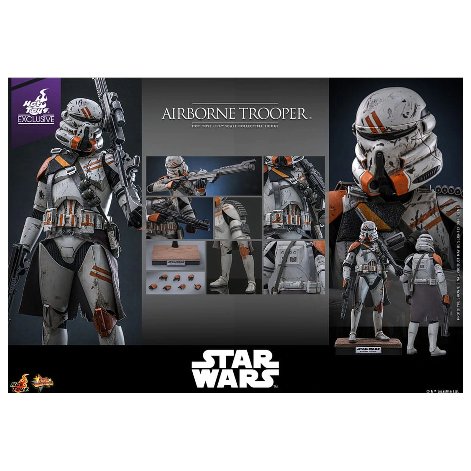 Star Wars: Episode III - Revenge of the Sith 1/6 Airborne Trooper (212th Attack Battalion) akciófigura 30 cm termékfotó
