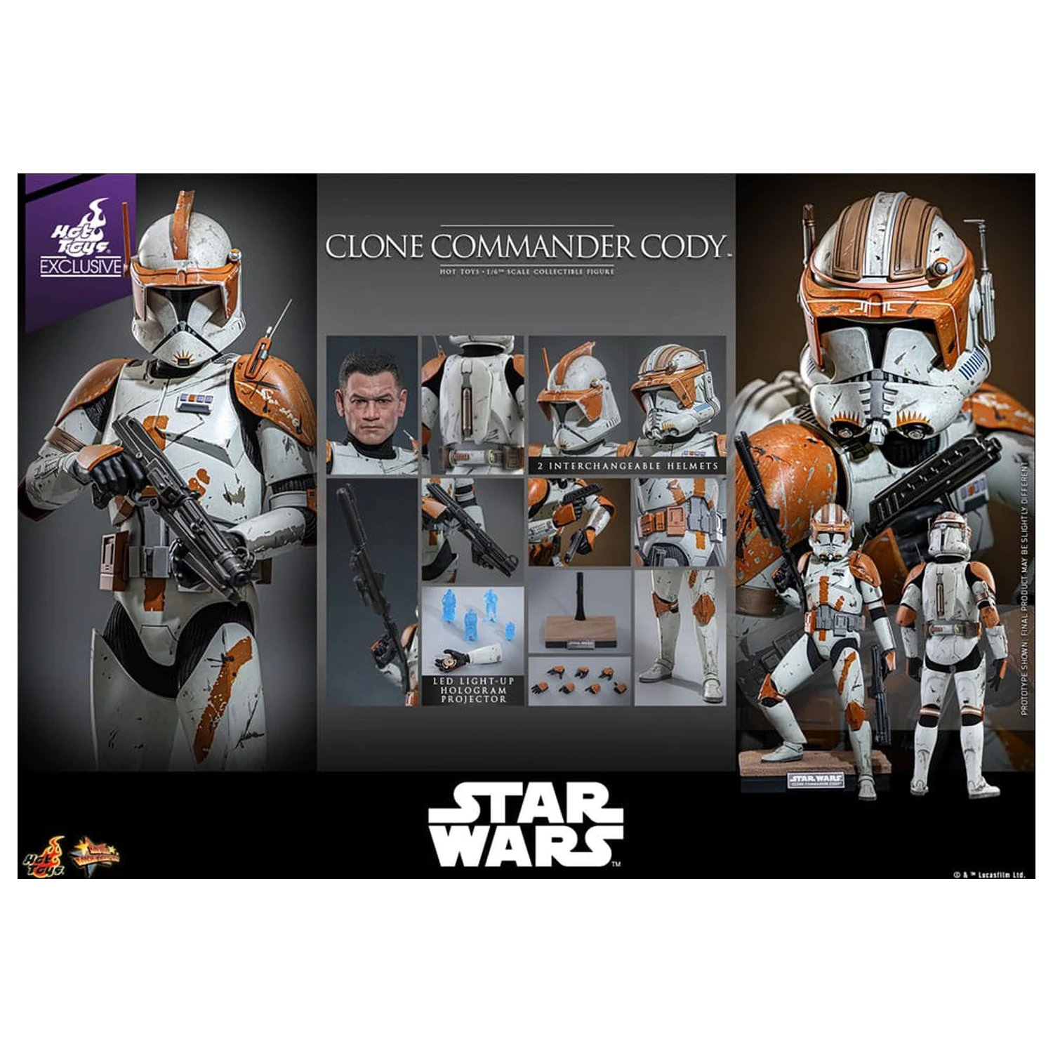 Star Wars: Episode III - Revenge of the Sith 1/6 Clone Commander Cody akciófigura 30 cm termékfotó