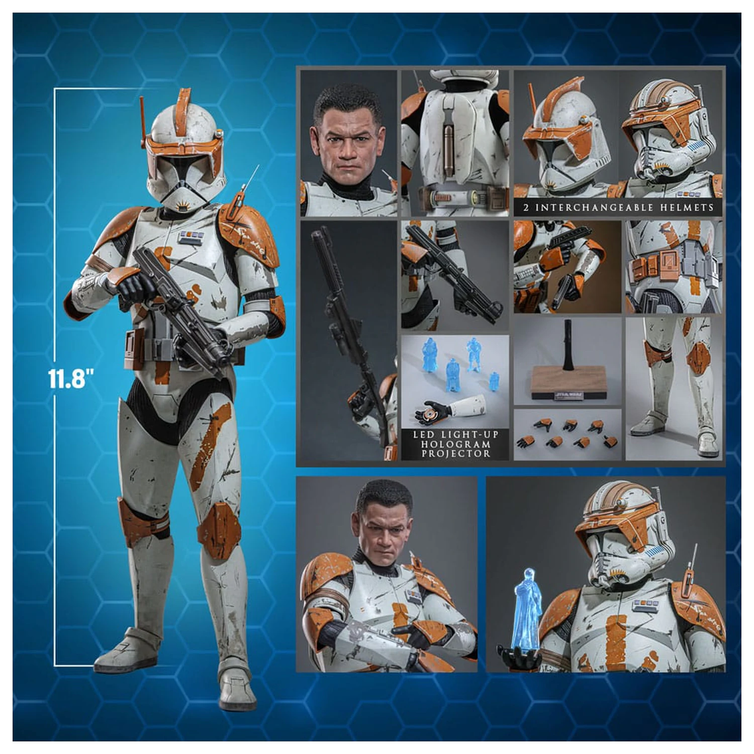 Star Wars: Episode III - Revenge of the Sith 1/6 Clone Commander Cody akciófigura 30 cm termékfotó