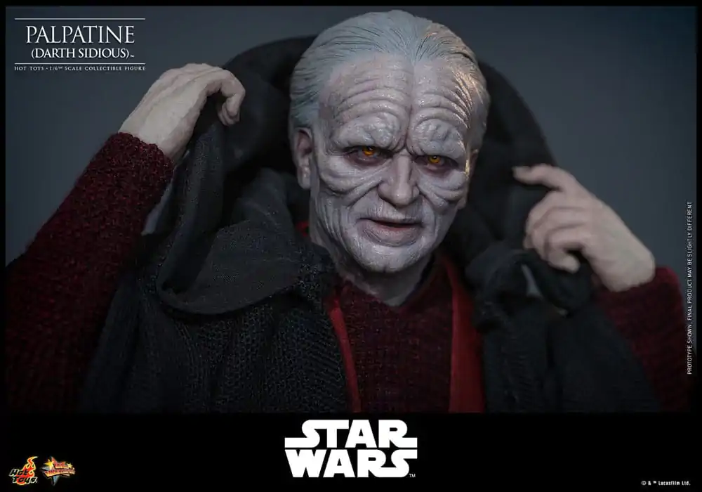 Star Wars The Black Series Darth Sidious – Statuetta Articolata 15 Cm Con Spada Laser E Fulmini Sith – Collezione Ufficiale