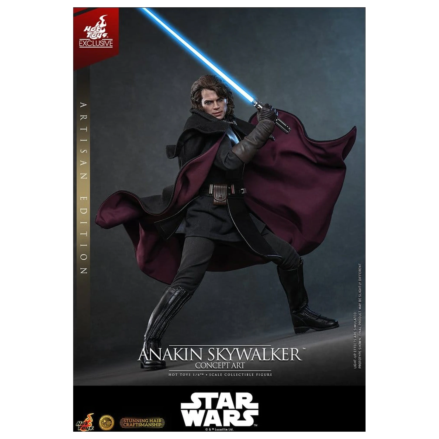 Star Wars Episode III: Revenge Of The Sith Movie Masterpiece 1/6 Anakin Skywalker (Concept Art Version) (Artisan Edition) akciófigura 31 cm termékfotó