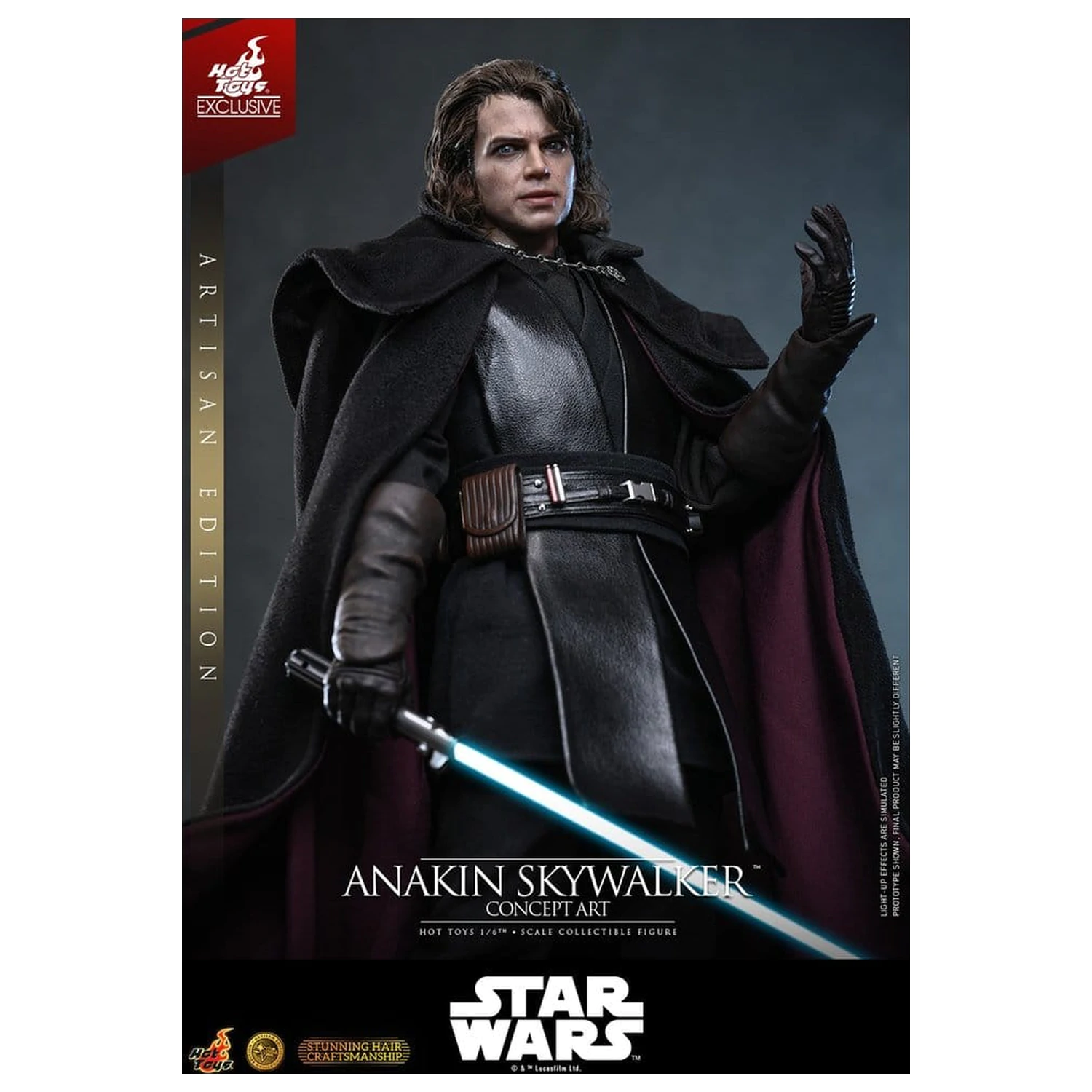 Star Wars Episode III: Revenge Of The Sith Movie Masterpiece 1/6 Anakin Skywalker (Concept Art Version) (Artisan Edition) akciófigura 31 cm termékfotó