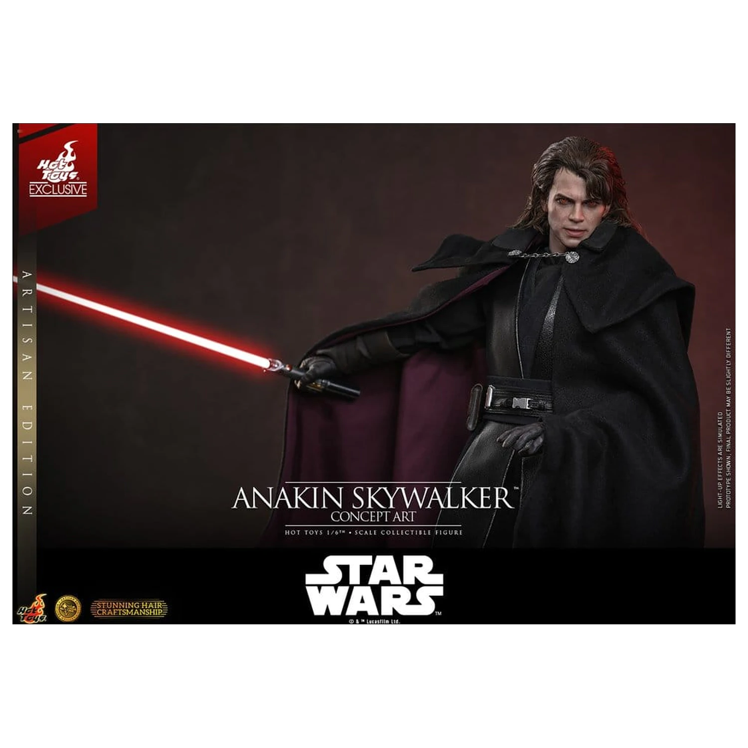 Star Wars Episode III: Revenge Of The Sith Movie Masterpiece 1/6 Anakin Skywalker (Concept Art Version) (Artisan Edition) akciófigura 31 cm termékfotó