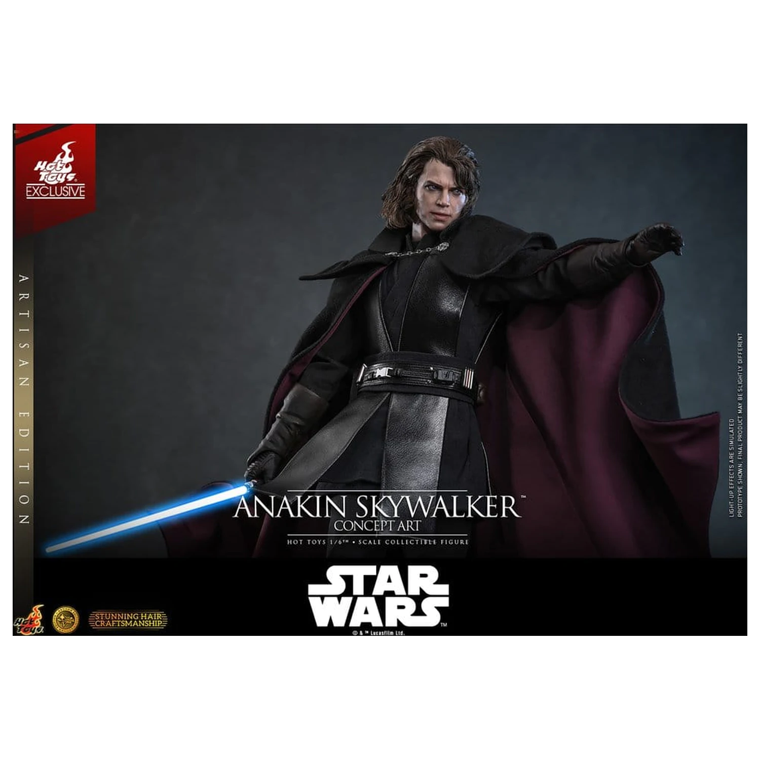 Star Wars Episode III: Revenge Of The Sith Movie Masterpiece 1/6 Anakin Skywalker (Concept Art Version) (Artisan Edition) akciófigura 31 cm termékfotó