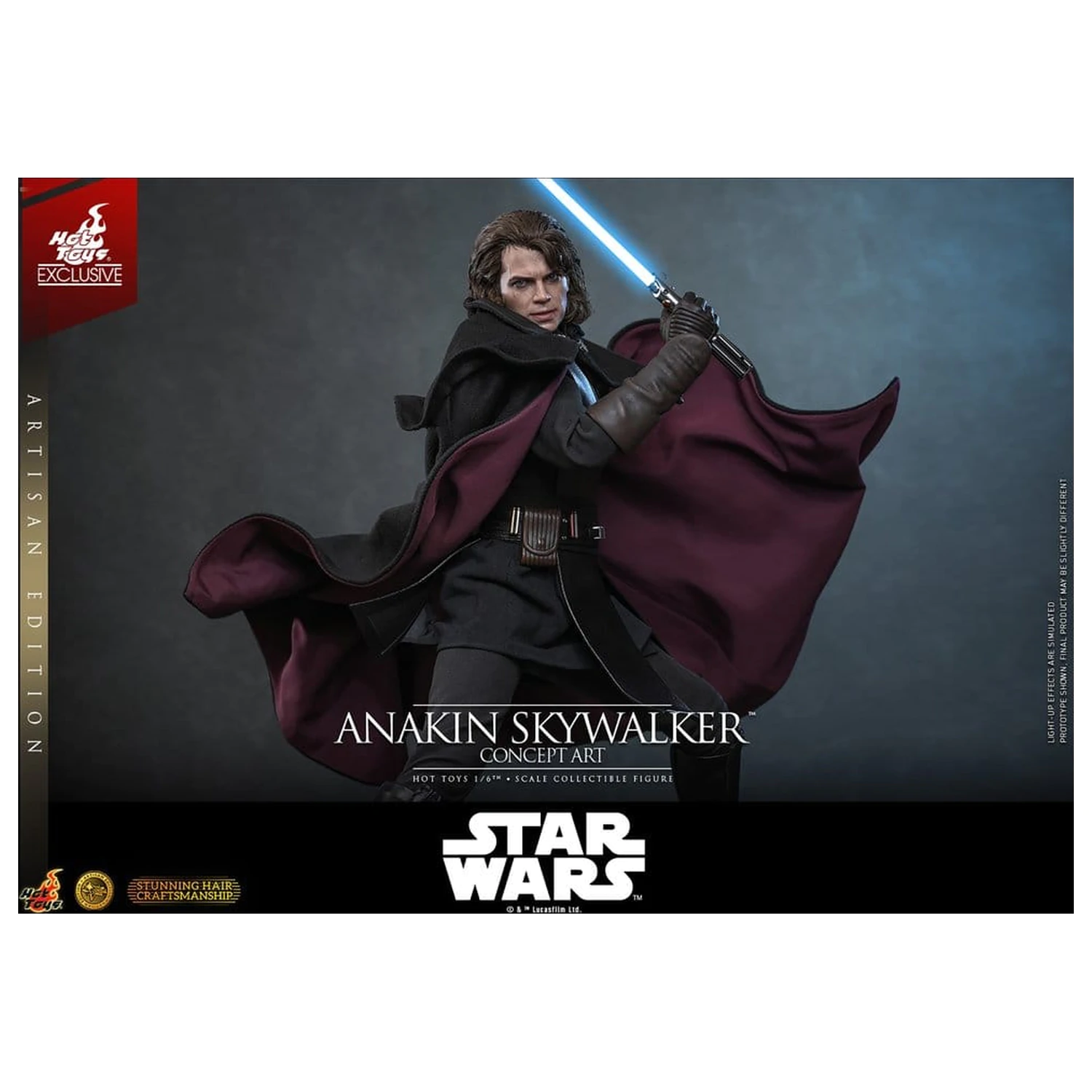 Star Wars Episode III: Revenge Of The Sith Movie Masterpiece 1/6 Anakin Skywalker (Concept Art Version) (Artisan Edition) akciófigura 31 cm termékfotó