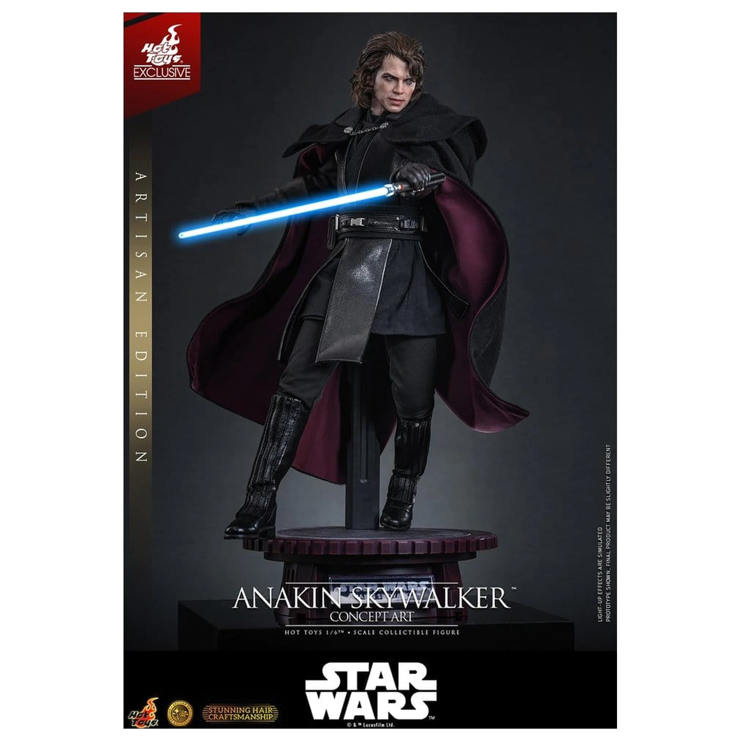 Star Wars Episode III: Revenge Of The Sith Movie Masterpiece 1/6 Anakin Skywalker (Concept Art Version) (Artisan Edition) akciófigura 31 cm termékfotó
