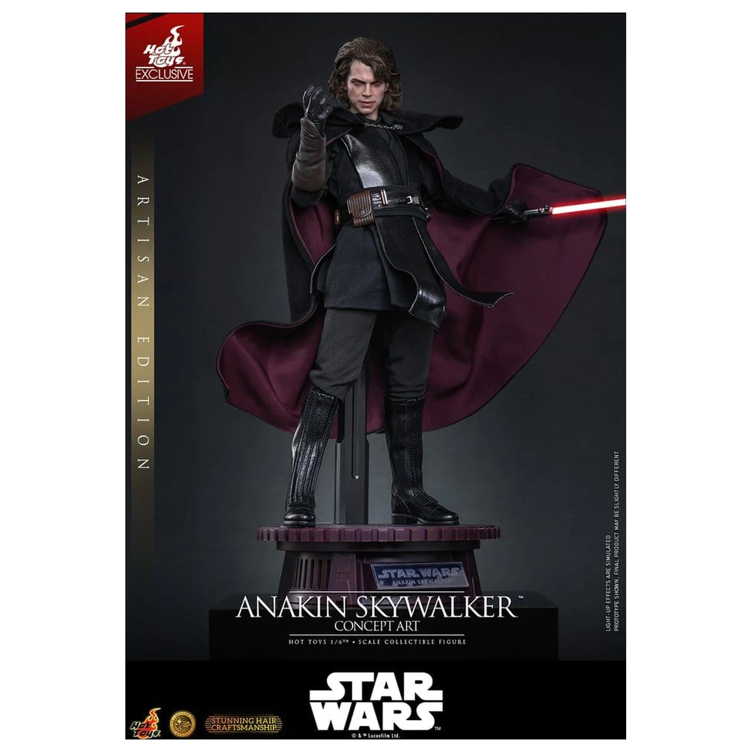 Star Wars Episode III: Revenge Of The Sith Movie Masterpiece 1/6 Anakin Skywalker (Concept Art Version) (Artisan Edition) akciófigura 31 cm termékfotó