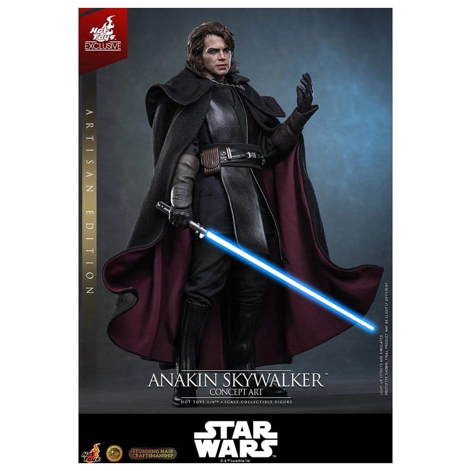 Star Wars Episode III: Revenge Of The Sith Movie Masterpiece 1/6 Anakin Skywalker (Concept Art Version) (Artisan Edition) akciófigura 31 cm termékfotó