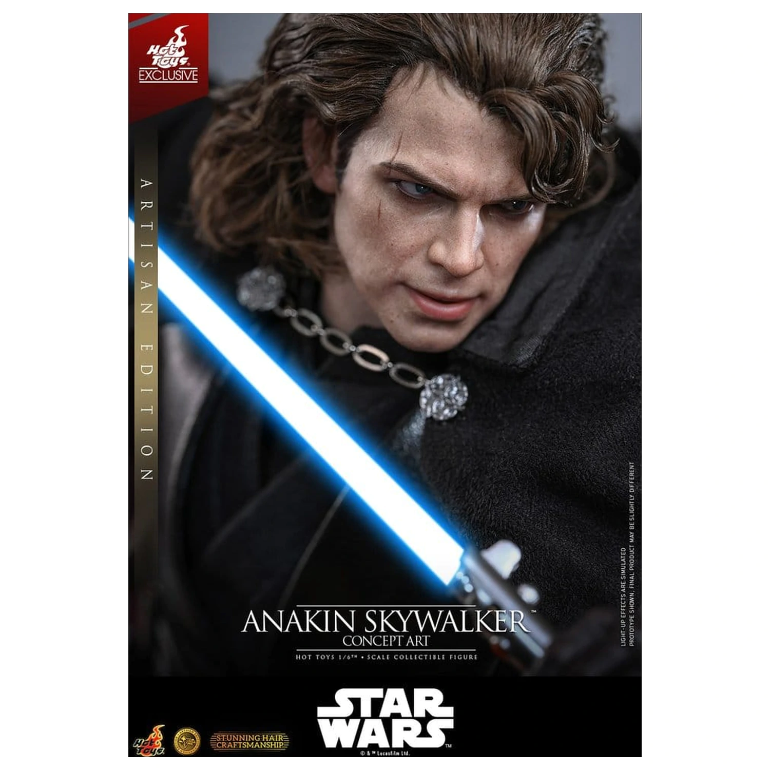 Star Wars Episode III: Revenge Of The Sith Movie Masterpiece 1/6 Anakin Skywalker (Concept Art Version) (Artisan Edition) akciófigura 31 cm termékfotó