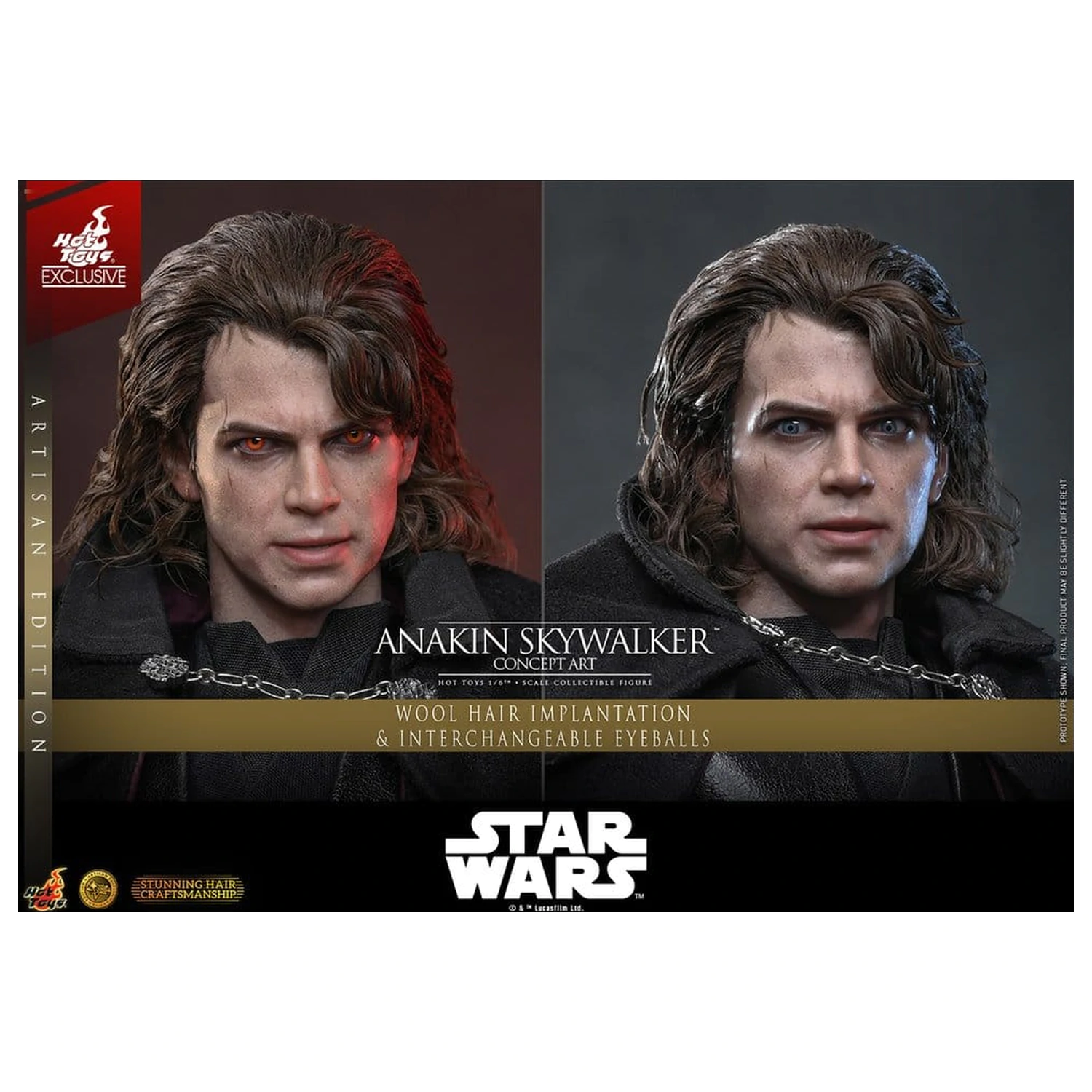 Star Wars Episode III: Revenge Of The Sith Movie Masterpiece 1/6 Anakin Skywalker (Concept Art Version) (Artisan Edition) akciófigura 31 cm termékfotó