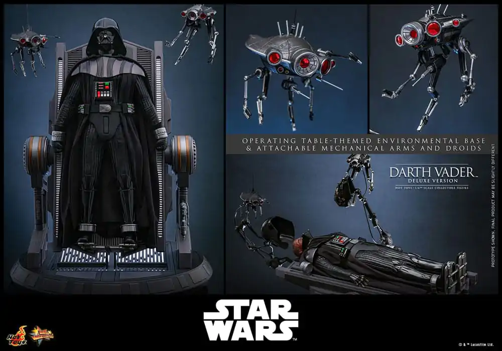 Star Wars: Episode III - Revenge of the Sith Movie Masterpiece 1/6 Darth Vader (Deluxe Version) akciófigura 35 cm termékfotó
