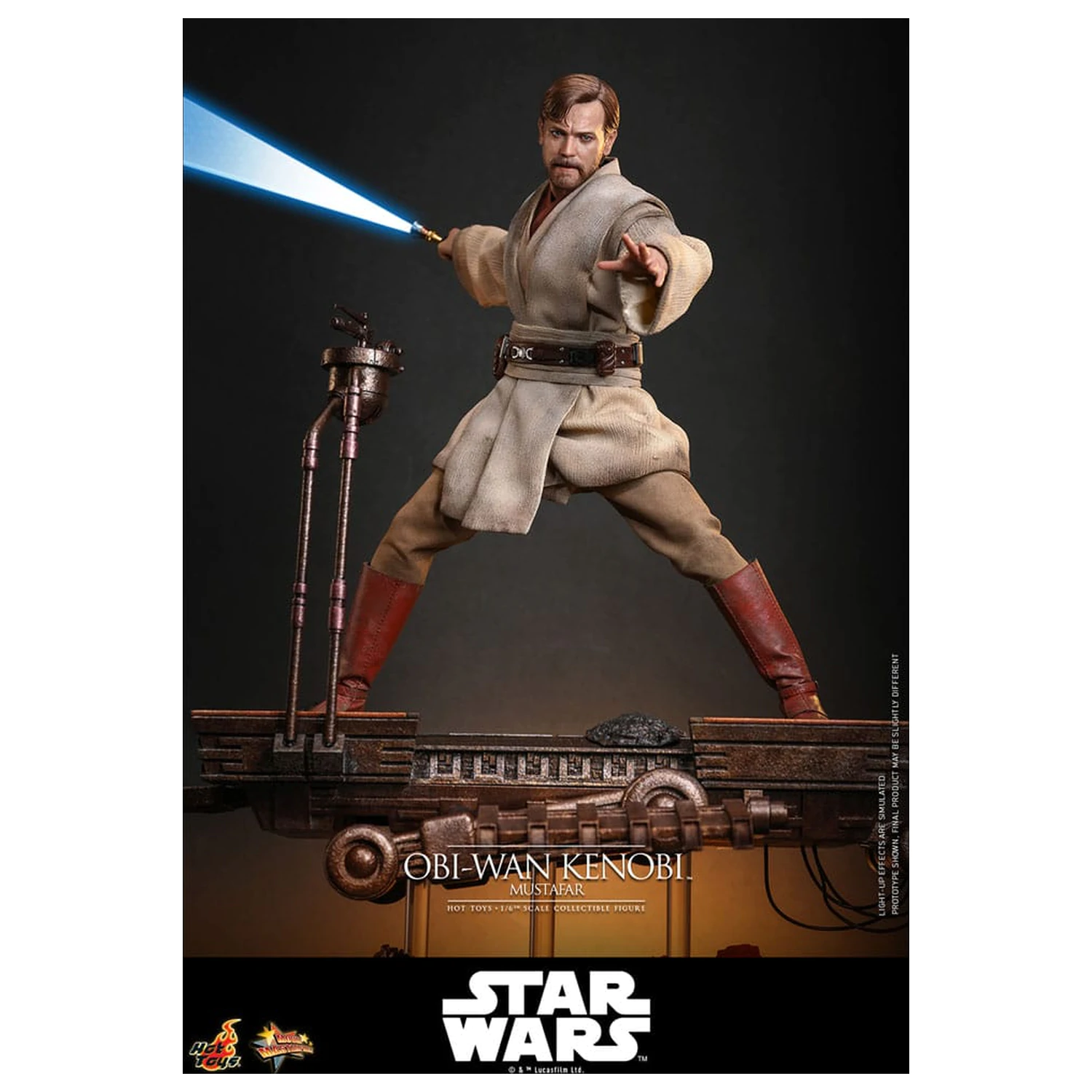 Star Wars: Episode III - Revenge of the Sith Movie Masterpiece 1/6 Obi-Wan Kenobi (Mustafar) akciófigura 31 cm termékfotó