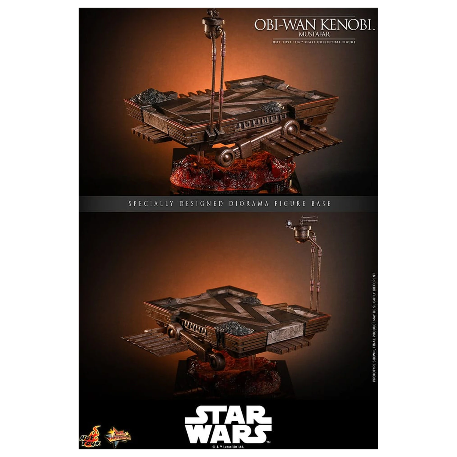 Star Wars: Episode III - Revenge of the Sith Movie Masterpiece 1/6 Obi-Wan Kenobi (Mustafar) akciófigura 31 cm termékfotó