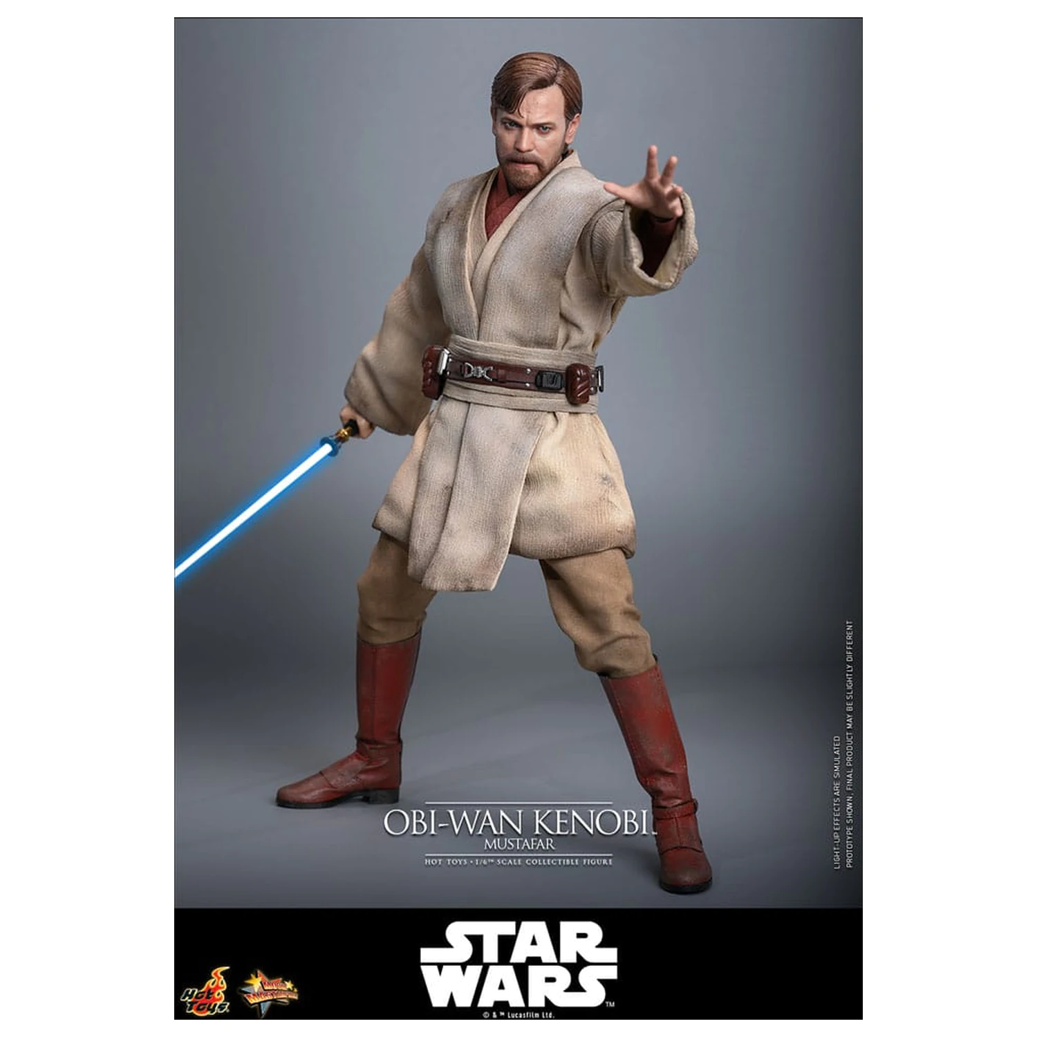 Star Wars: Episode III - Revenge of the Sith Movie Masterpiece 1/6 Obi-Wan Kenobi (Mustafar) akciófigura 31 cm termékfotó