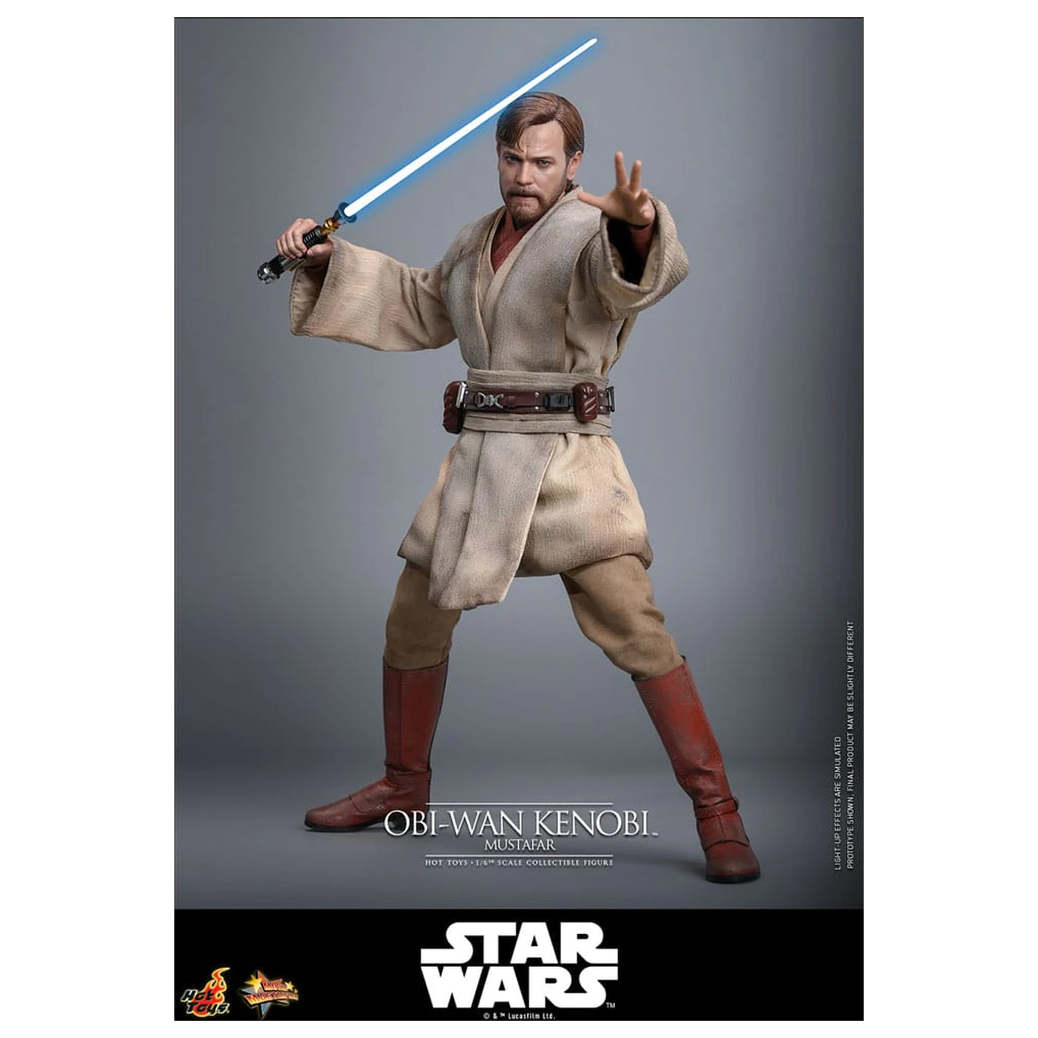 Star Wars: Episode III - Revenge of the Sith Movie Masterpiece 1/6 Obi-Wan Kenobi (Mustafar) akciófigura 31 cm termékfotó