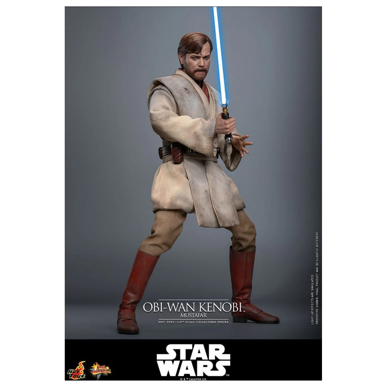 Star Wars: Episode III - Revenge of the Sith Movie Masterpiece 1/6 Obi-Wan Kenobi (Mustafar) akciófigura 31 cm termékfotó