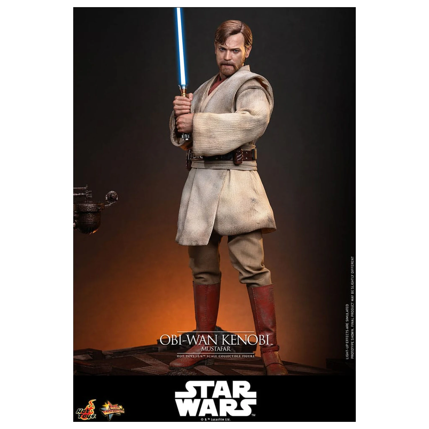 Star Wars: Episode III - Revenge of the Sith Movie Masterpiece 1/6 Obi-Wan Kenobi (Mustafar) akciófigura 31 cm termékfotó