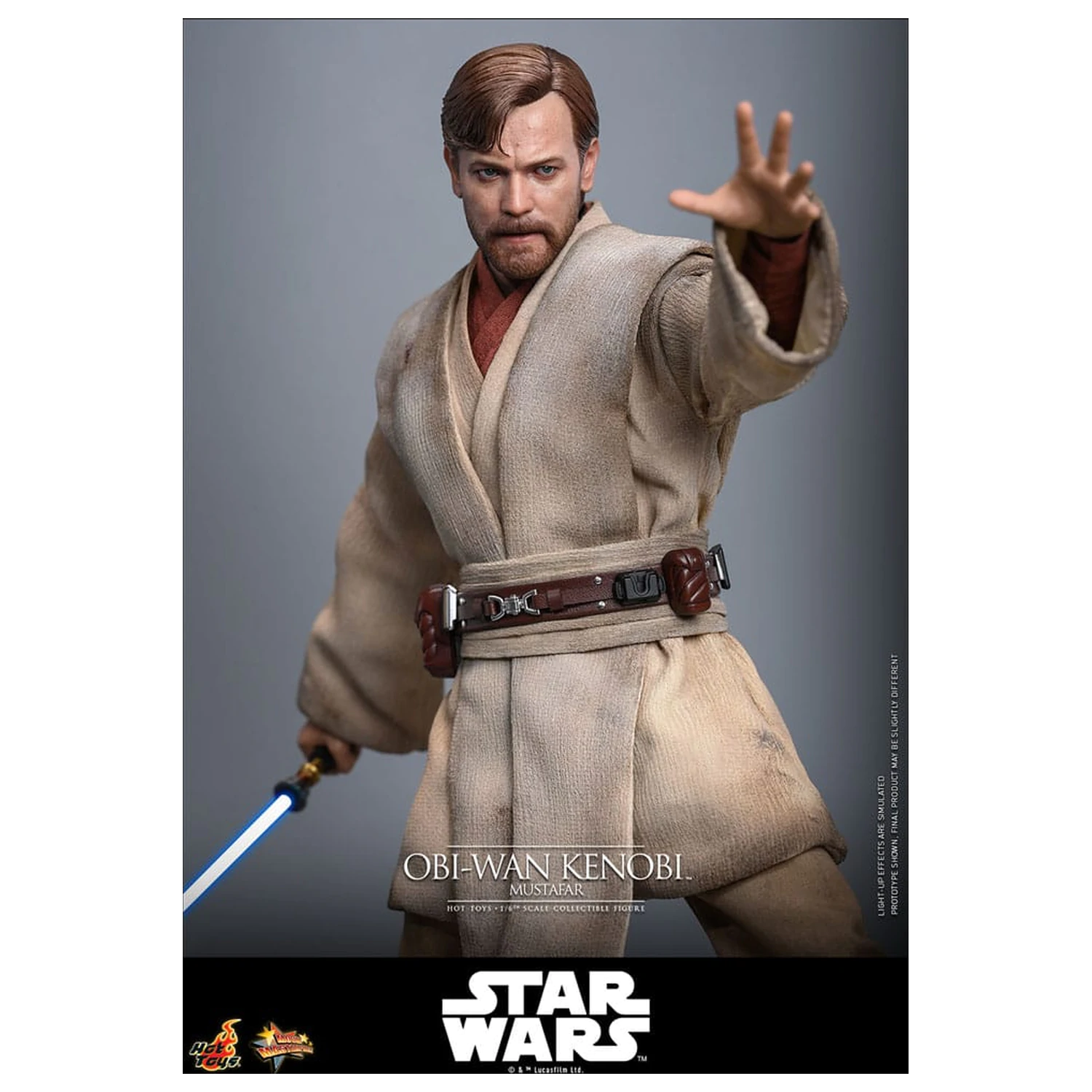 Star Wars: Episode III - Revenge of the Sith Movie Masterpiece 1/6 Obi-Wan Kenobi (Mustafar) akciófigura 31 cm termékfotó