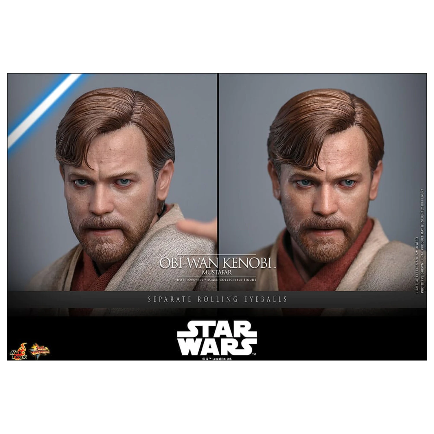 Star Wars: Episode III - Revenge of the Sith Movie Masterpiece 1/6 Obi-Wan Kenobi (Mustafar) akciófigura 31 cm termékfotó