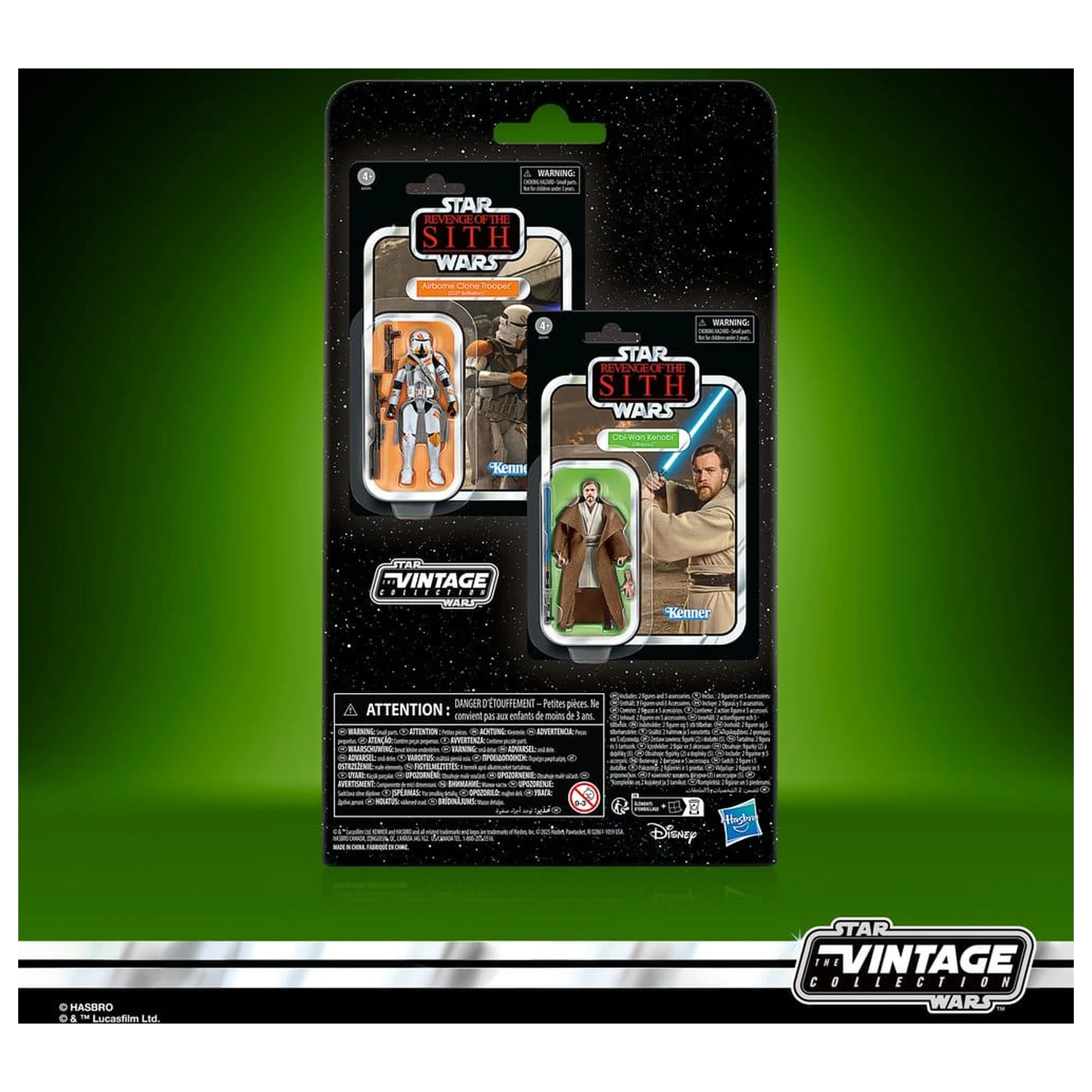 Star Wars Episode III Vintage Collection Obi-Wan Kenobi & Airborne Clone Trooper 2 db-os akciófigura csomag 10 cm termékfotó