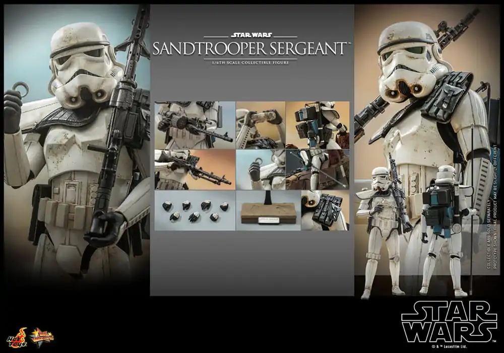 Star Wars: Episode IV 1/6 Sandtrooper Sergeant akciófigura 30 cm termékfotó
