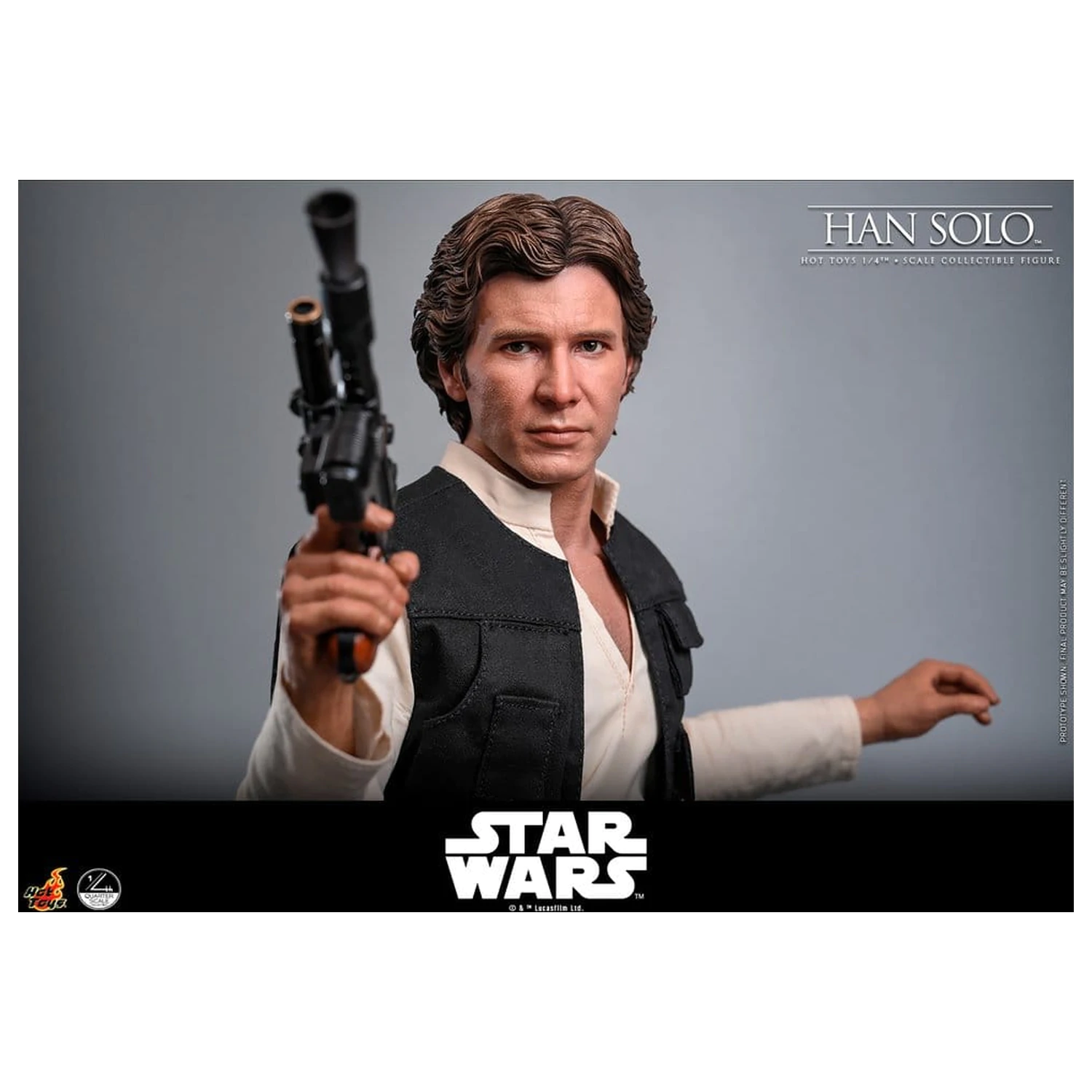 Star Wars Episode IV akciófigura 1/4 Han Solo 46 cm termékfotó