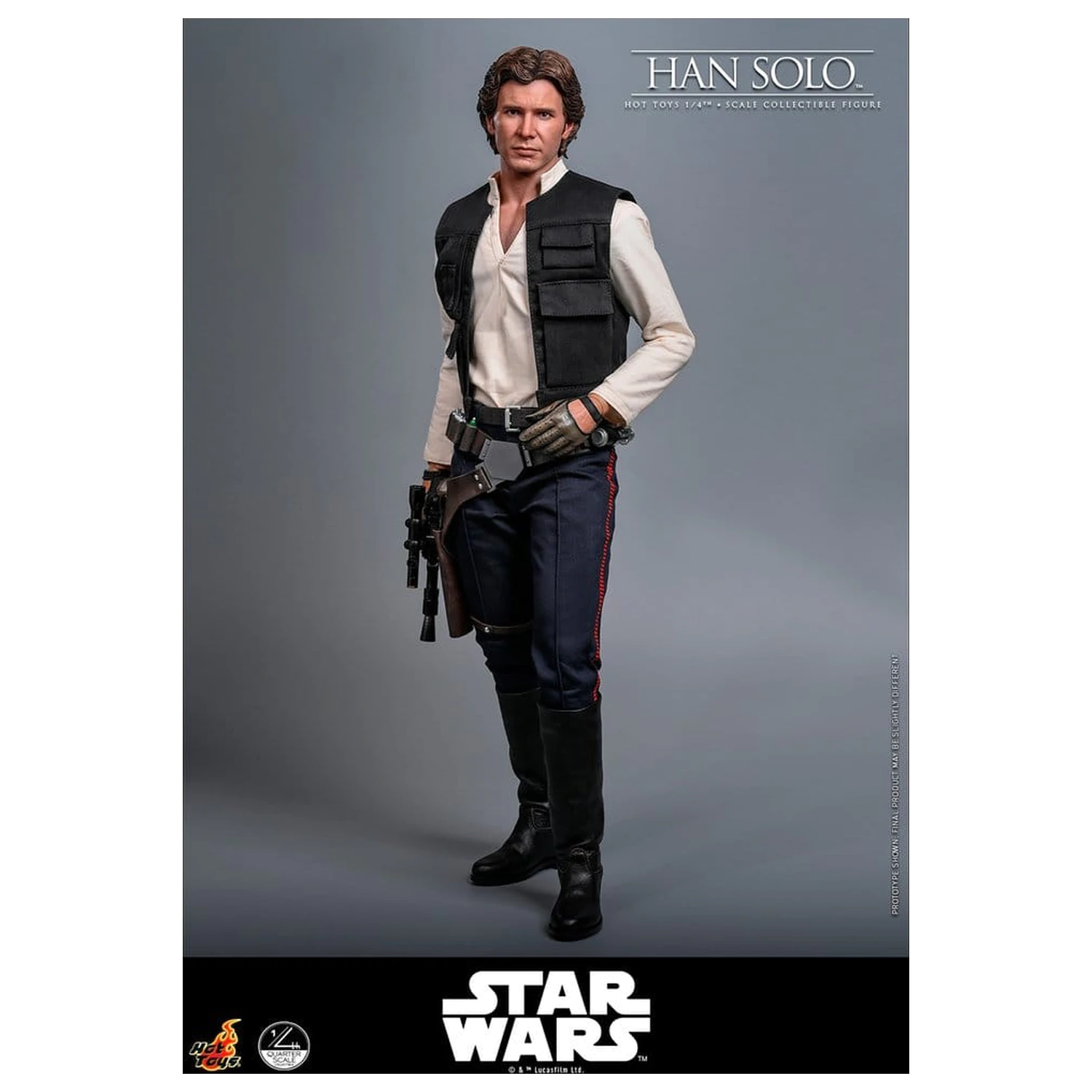 Star Wars Episode IV akciófigura 1/4 Han Solo 46 cm termékfotó