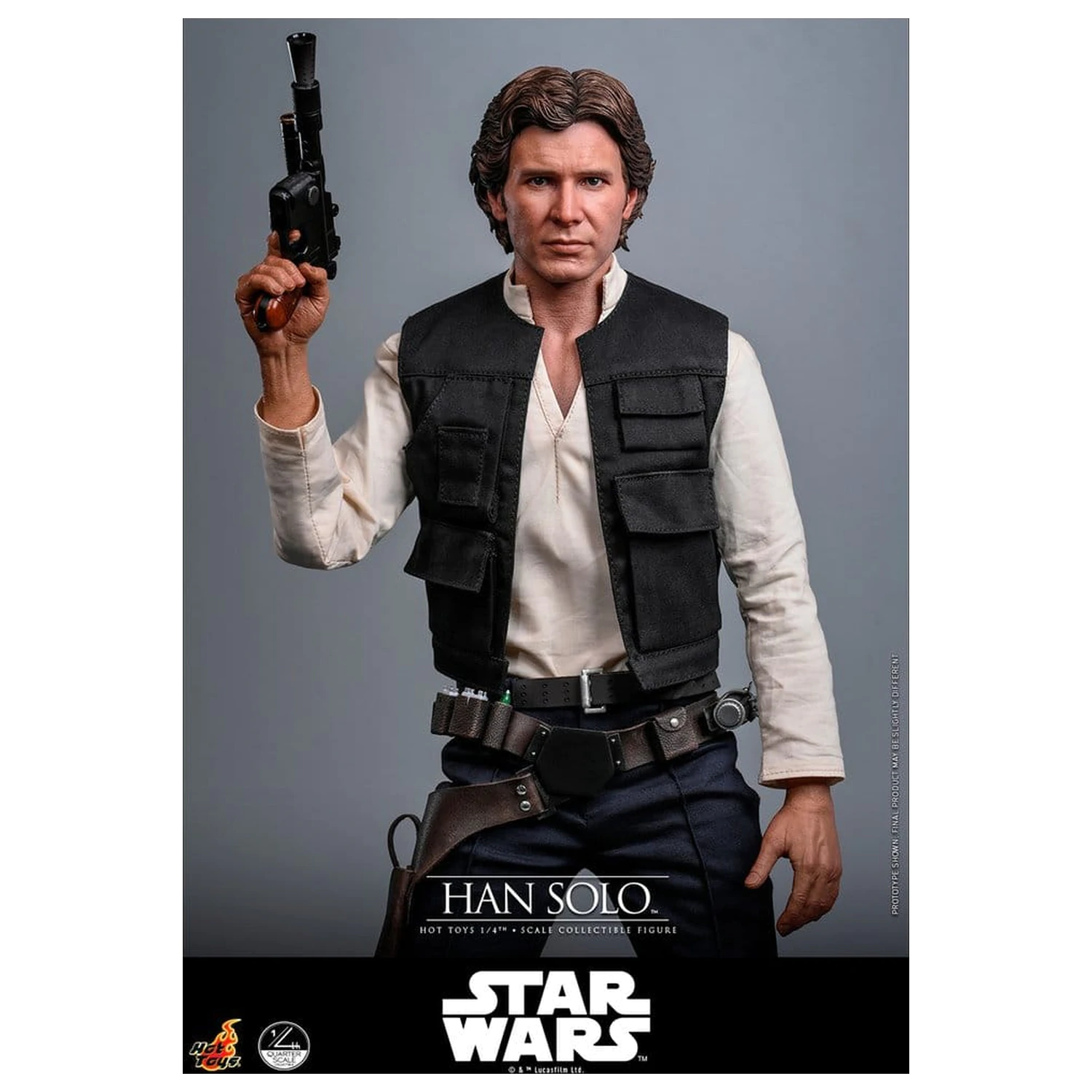 Star Wars Episode IV akciófigura 1/4 Han Solo 46 cm termékfotó
