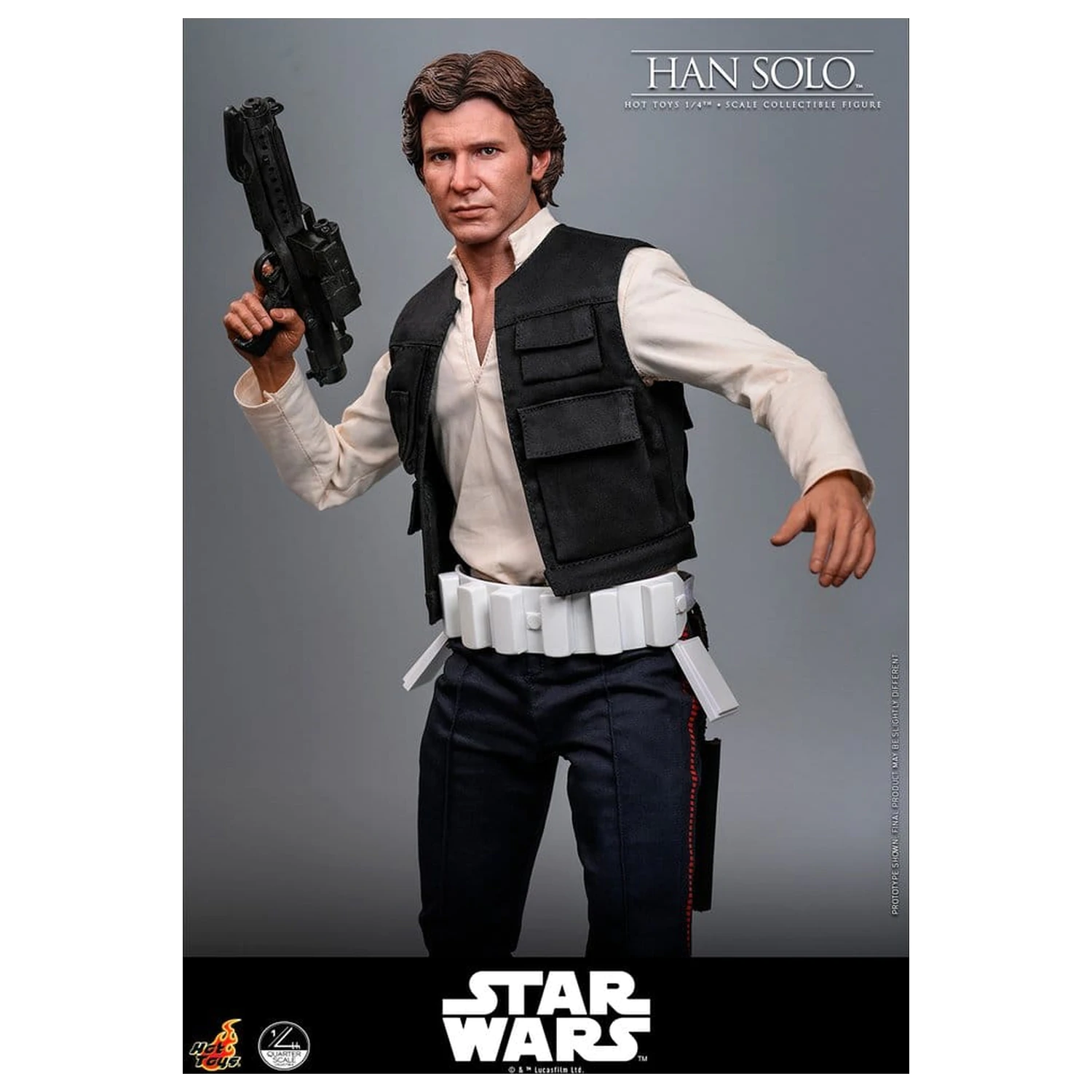 Star Wars Episode IV akciófigura 1/4 Han Solo 46 cm termékfotó